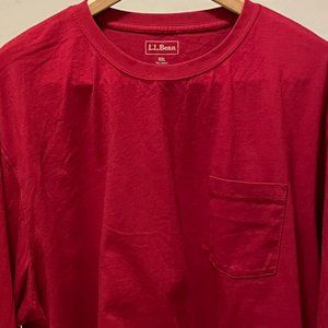 LL Bean Men's XXL Long Sleeve Pocket T-Shirt
